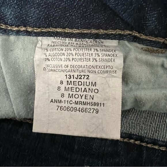 Riders by Lee Rolled Hem Relaxed Clam Diggers Denim Capris | Women’s Size 8 - Picture 7 of 9